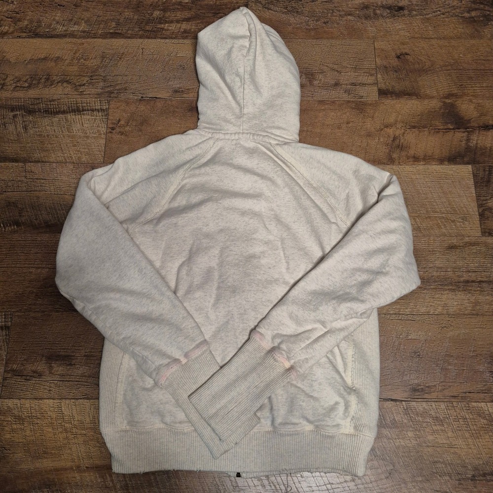 Philadelphia Phillies Hoodie Jacket Mitchell & Ness Cooperstown Mens L Cream MLB - Picture 12 of 12